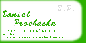 daniel prochaska business card